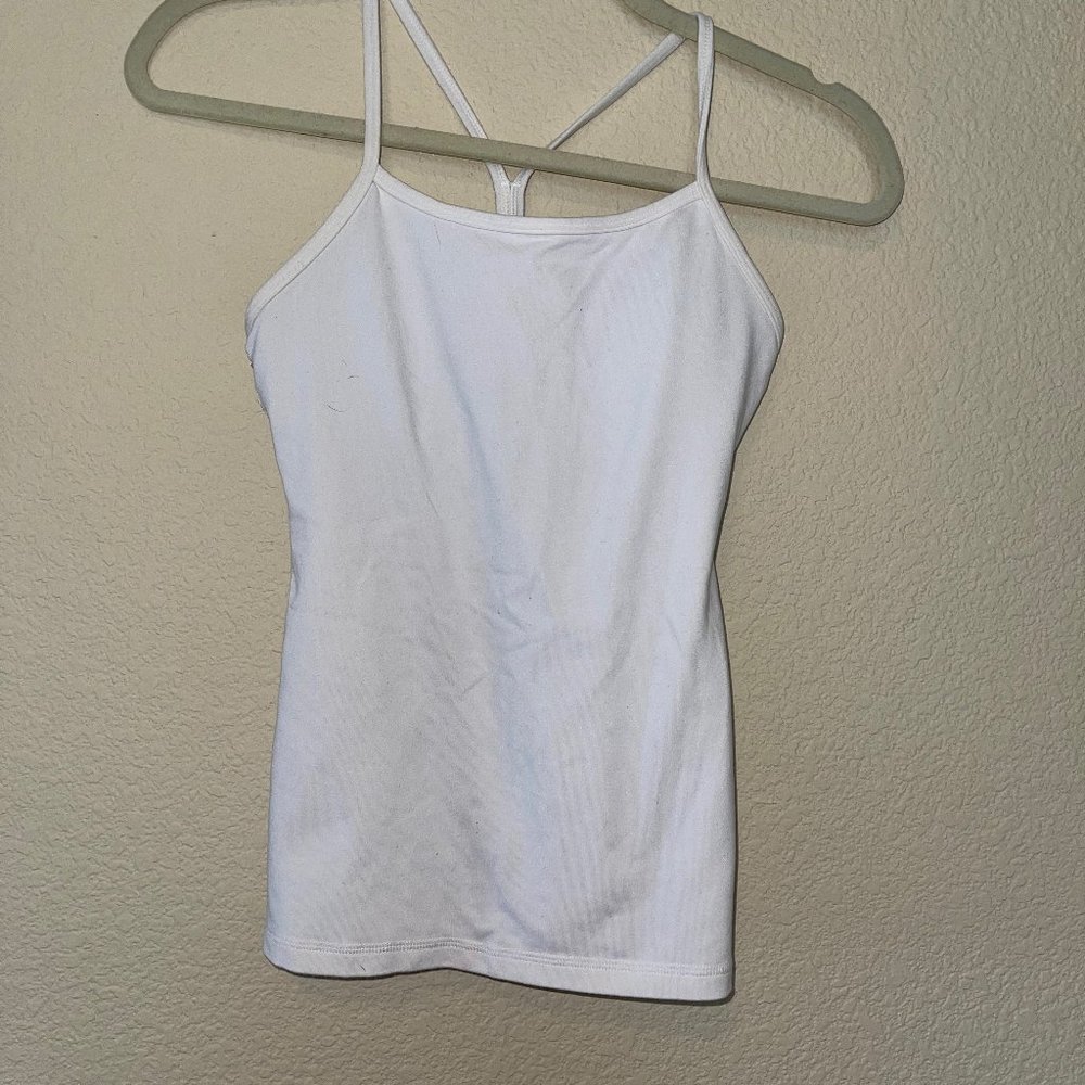 Lululemon Power Y tank in white